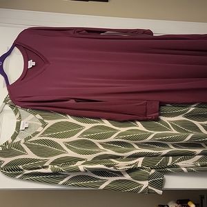 Two NWOT LuLaRoe Emily Dresses